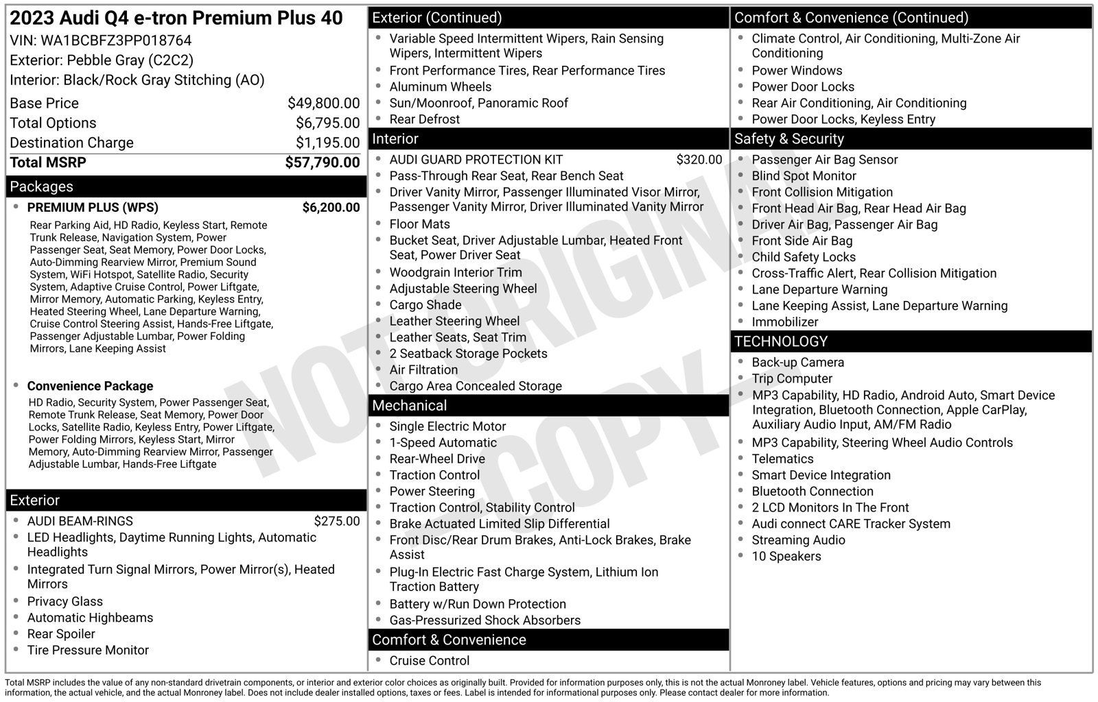 Used 2023 Audi Q4 e-tron Premium Plus w/ Premium Plus RWD image 22