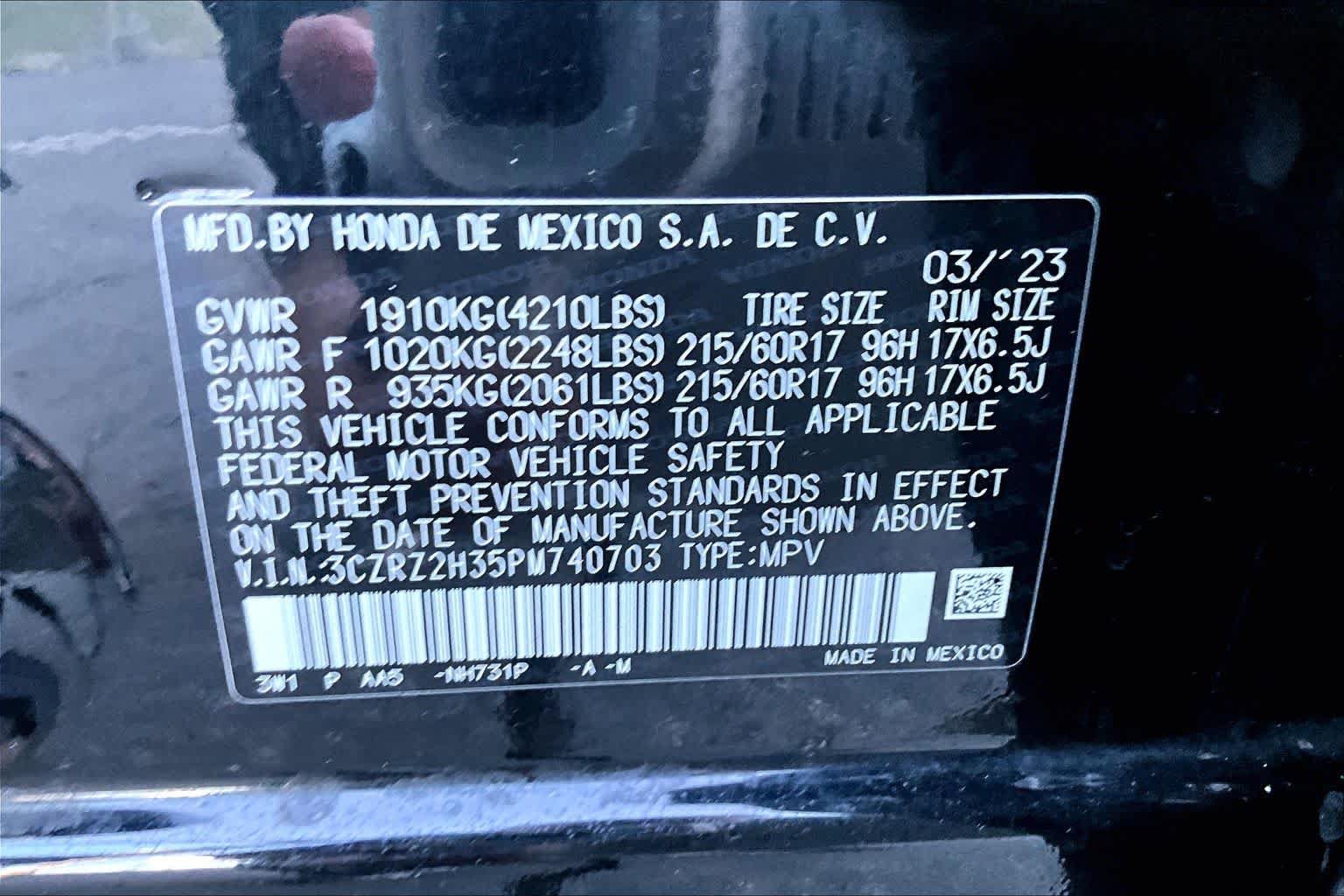 Used 2023 Honda HR-V LX image 30