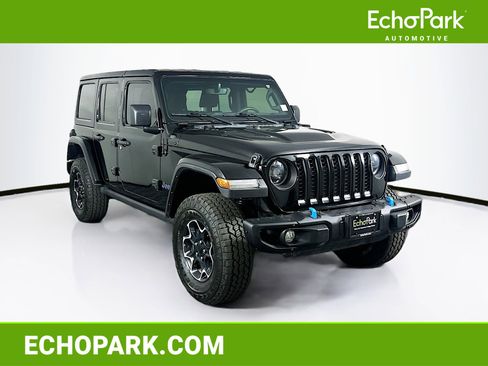 Used 2023 Jeep Wrangler Unlimited Rubicon 4xe w/ Steel Bumper Group image 1