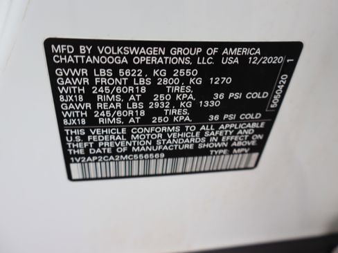 Used 2021 Volkswagen Atlas S image 44