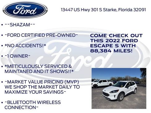 Certified 2022 Ford Escape S image 6