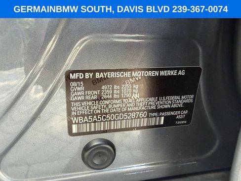 Used 2016 BMW 528i Sedan RWD image 19