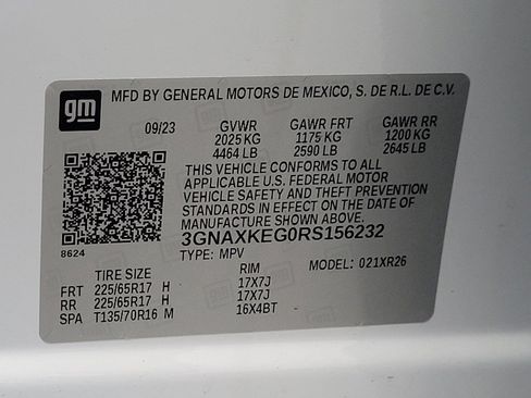 Used 2024 Chevrolet Equinox LT w/ LPO, Floor Liner Package FWD image 33