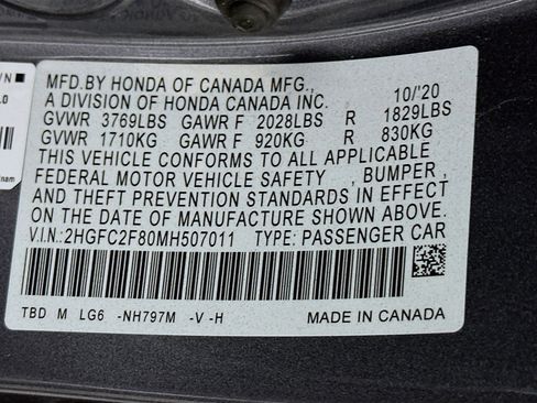 Used 2021 Honda Civic Sport image 36