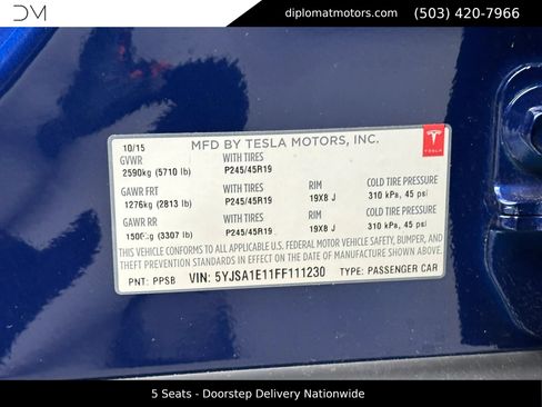 Used 2015 Tesla Model S 85 image 46