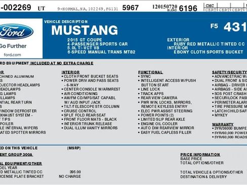 Used 2015 Ford Mustang GT image 2