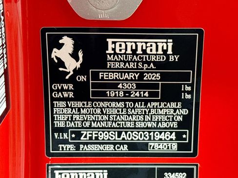 Certified 2025 Ferrari 296 GTB image 27