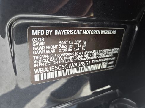 Used 2018 BMW 540i w/ M Sport Package RWD image 29