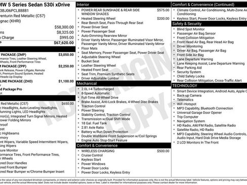 Used 2023 BMW 530i xDrive w/ M Sport Package AWD/4WD image 41