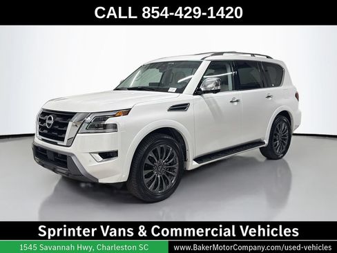 Used 2024 Nissan Armada Platinum w/ Captain's Chairs Package RWD image 1