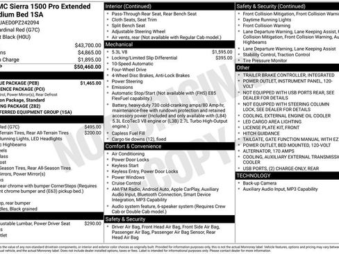 Used 2023 GMC Sierra 1500 Pro w/ Pro Value Package image 39