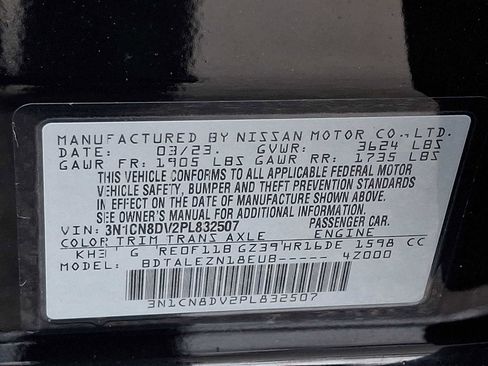 Used 2023 Nissan Versa S w/ Trunk Package FWD image 26