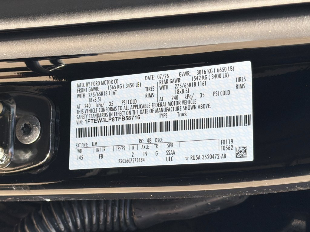 Used 2026 Ford F150 XLT w/ Equipment Group 302A MID AWD/4WD image 34