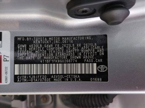 Used 2016 Toyota Camry SE FWD image 15