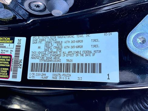 Used 2024 Toyota Tundra 1794 Edition w/ TRD Off-Road Package image 34