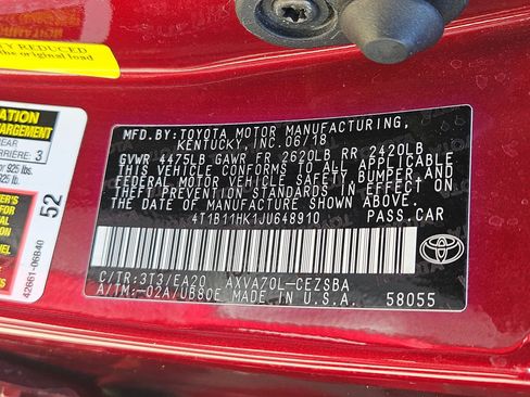 Used 2018 Toyota Camry SE w/ Convenience Package image 32