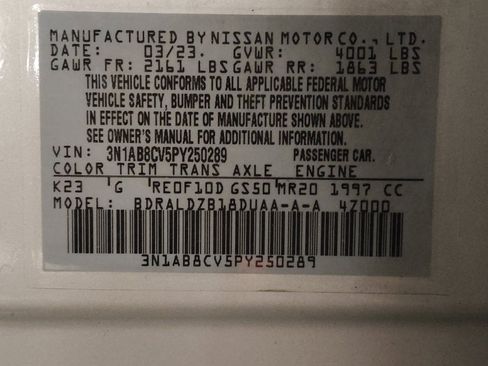 Used 2023 Nissan Sentra SV w/ All-Weather Package FWD image 33