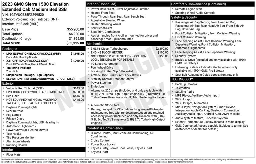 Used 2023 GMC Sierra 1500 Elevation w/ LPO, Elevation Black Package AWD/4WD image 28