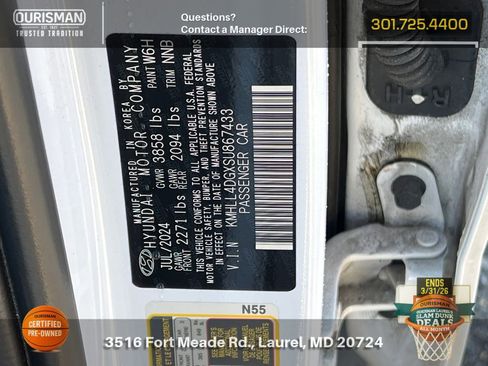 Certified 2025 Hyundai Elantra SE image 26