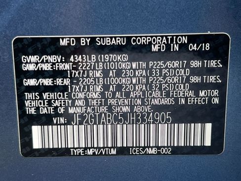 Used 2018 Subaru Crosstrek 2.0i Premium AWD/4WD image 35