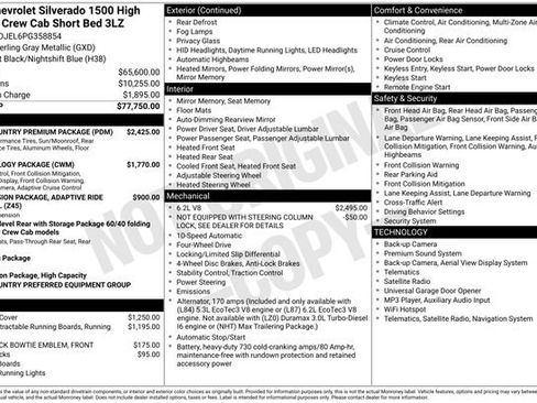 Used 2023 Chevrolet Silverado 1500 High Country w/ High Country Premium Package AWD/4WD image 2