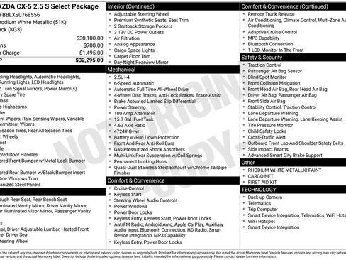 New 2025 MAZDA CX-5 AWD 2.5 S w/ Select Package image 6
