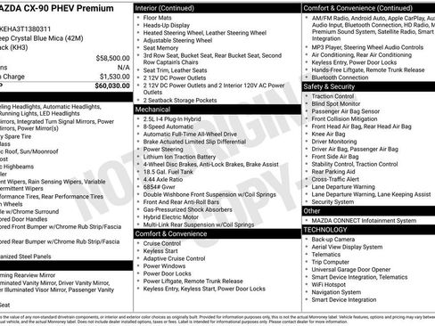 New 2026 MAZDA CX-90 Plug-In Hybrid w/ Premium Plus image 4