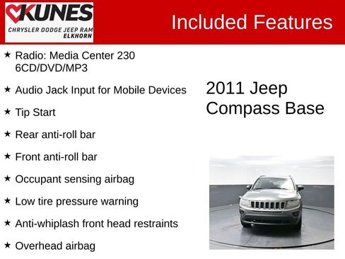 Used 2011 Jeep Compass 4WD image 3