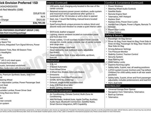 Used 2017 Buick Envision Preferred image 2