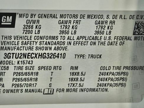 Used 2017 GMC Sierra 1500 SLT w/ All Terrain Package image 59