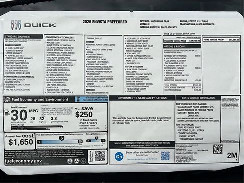 New 2026 Buick Envista Preferred image 21