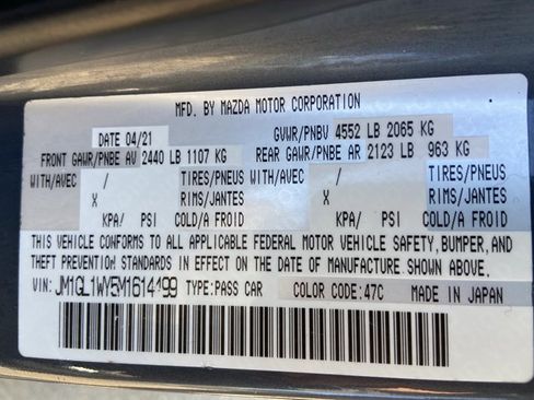 Used 2021 MAZDA MAZDA6 Carbon Edition FWD image 37
