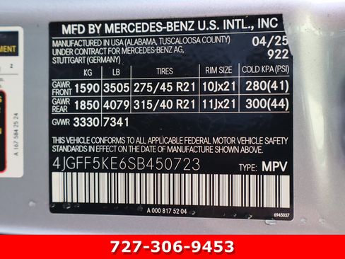 Certified 2025 Mercedes-Benz GLS 450 4MATIC w/ AMG Line Exterior image 35