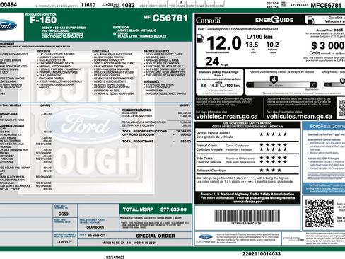 Used 2021 Ford F150 Lariat w/ Equipment Group 502A High AWD/4WD image 2