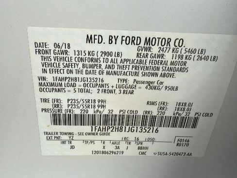 Used 2018 Ford Taurus SEL AWD/4WD image 29