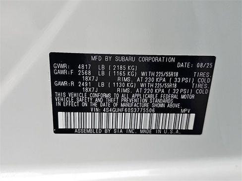 New 2025 Subaru Crosstrek 2.5i Sport image 20