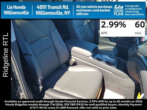 New 2026 Honda Ridgeline RTL image 33