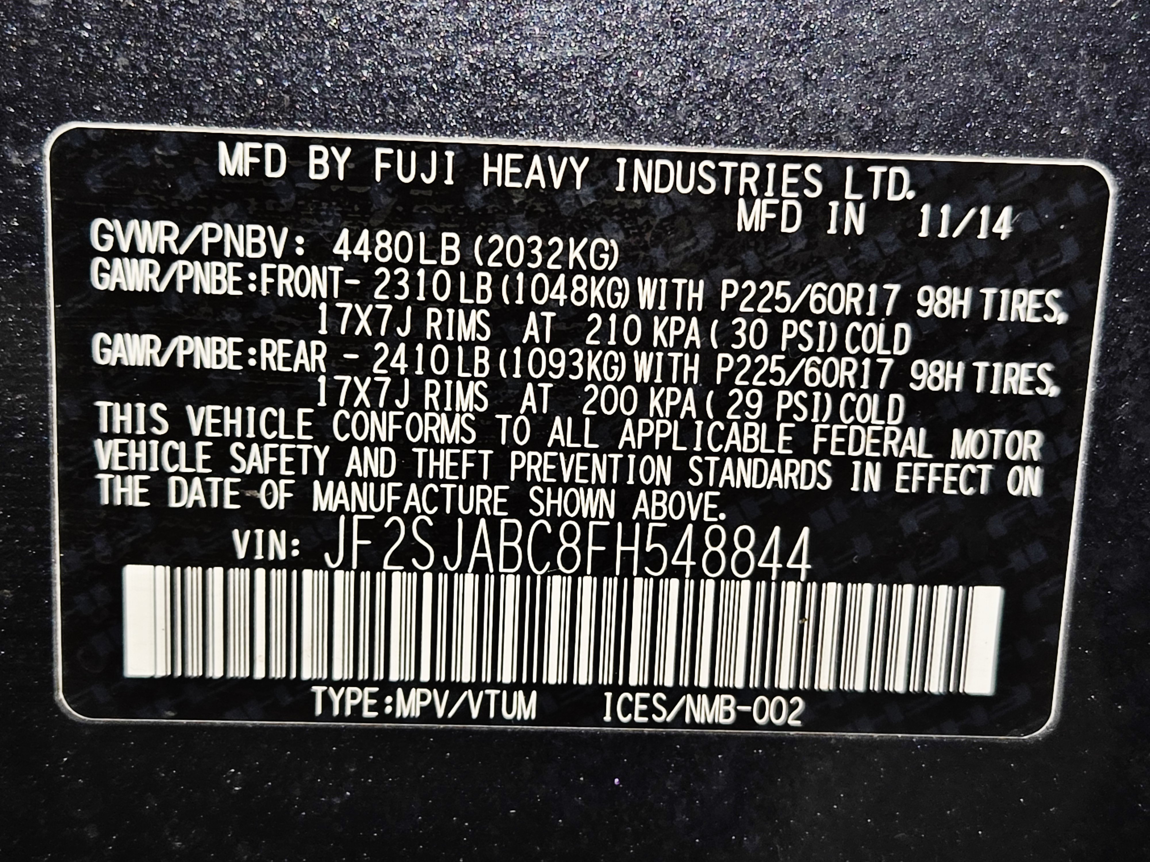Used 2015 Subaru Forester 2.5i w/ Alloy Wheel Package AWD/4WD image 49
