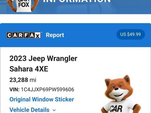 Used 2023 Jeep Wrangler Unlimited Sahara w/ Cold Weather Group AWD/4WD image 7