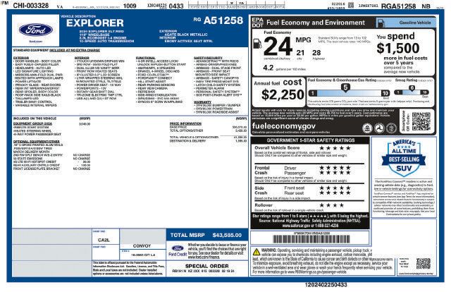 Used 2024 Ford Explorer XLT w/ Equipment Group 202A RWD image 5