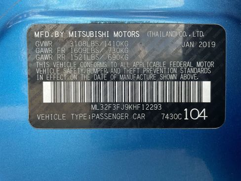 Used 2019 Mitsubishi Mirage G4 ES FWD image 28