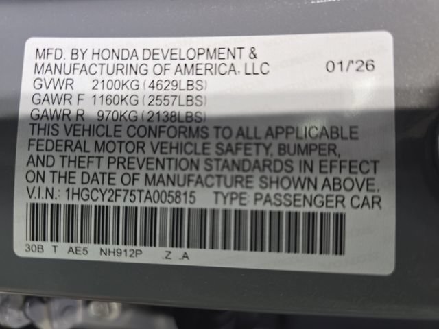 Used 2026 Honda Accord Sport image 34