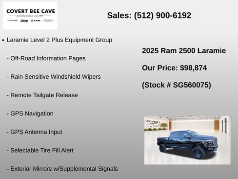New 2025 RAM 2500 Laramie AWD/4WD image 13