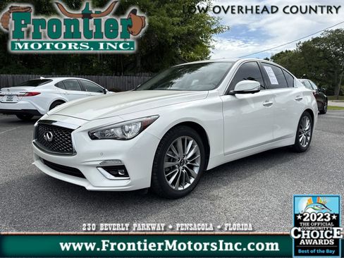 Used 2023 INFINITI Q50 Luxe w/ Cargo Package RWD image 1