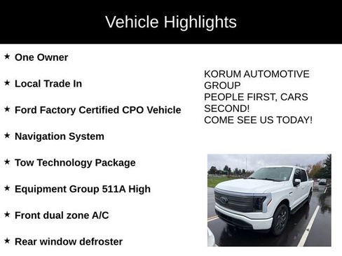 Used 2023 Ford F150 Lightning Lariat w/ Equipment Group 511A High image 4