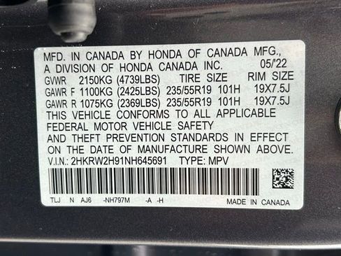Certified 2022 Honda CR-V Touring image 16