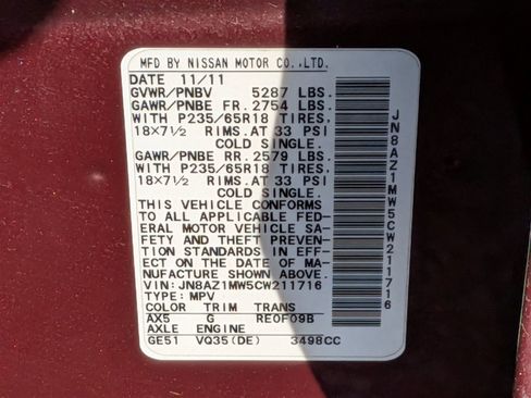 Used 2012 Nissan Murano S image 31