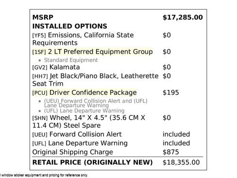 Used 2016 Chevrolet Spark LT w/ Driver Confidence Package image 2