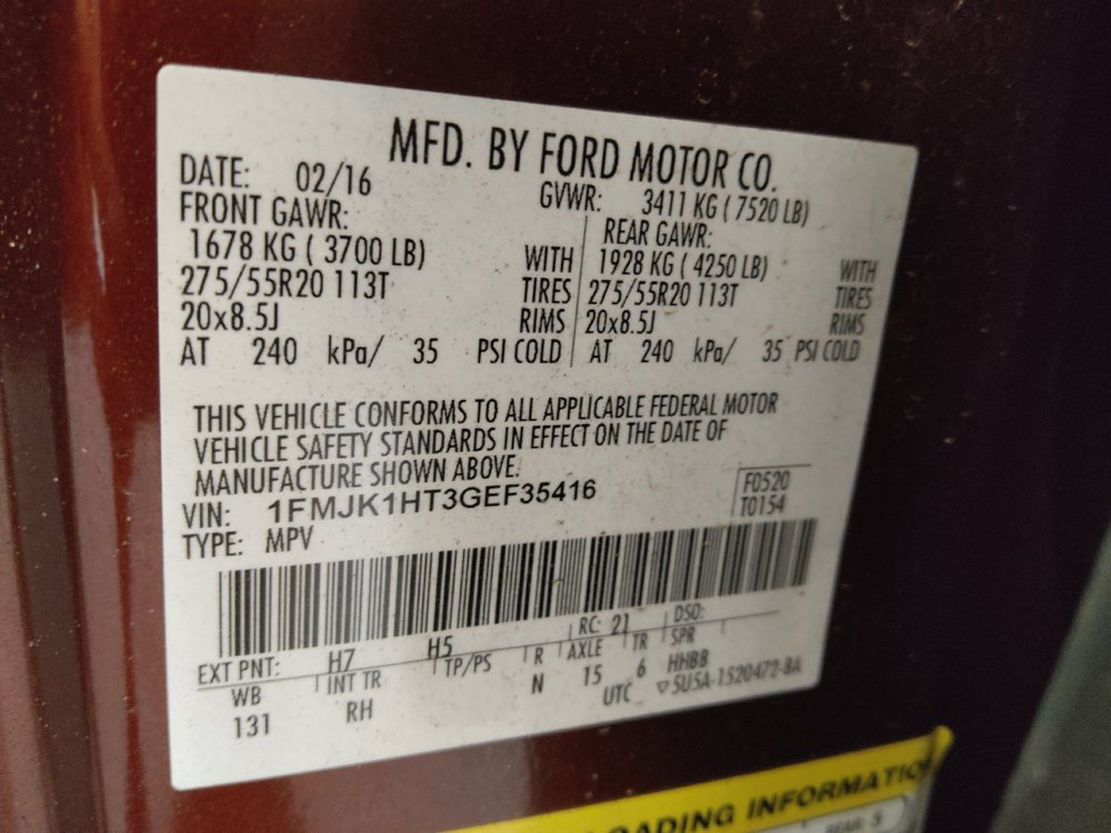Used 2016 Ford Expedition EL King Ranch RWD image 33