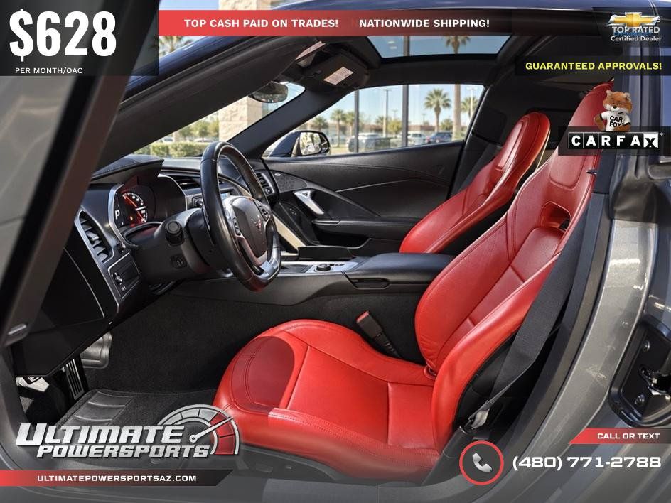 Used 2016 Chevrolet Corvette Stingray Coupe w/ Carbon Flash Badge Package RWD image 21